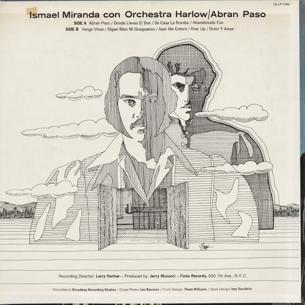 Ismael Miranda, Orchestra Harlow - Abran Paso (SLP 396) LP 1970's US Fania｜中古LP