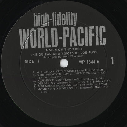 Joe Pass - A Sign Of The Times (WP-1844) 1966 US World Pacific MONO｜中古LP