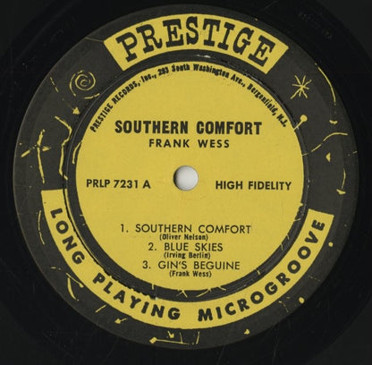 Frank Wess / フランク・ウェス / Southern Comfort (PRLP 7231)
