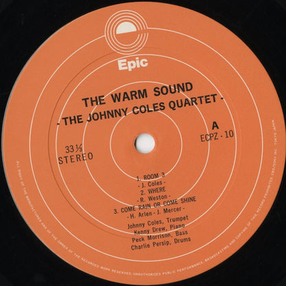 Johnny Coles - The Warm Sound (ECPZ-10) LP 1974 JPN Epic｜中古LP