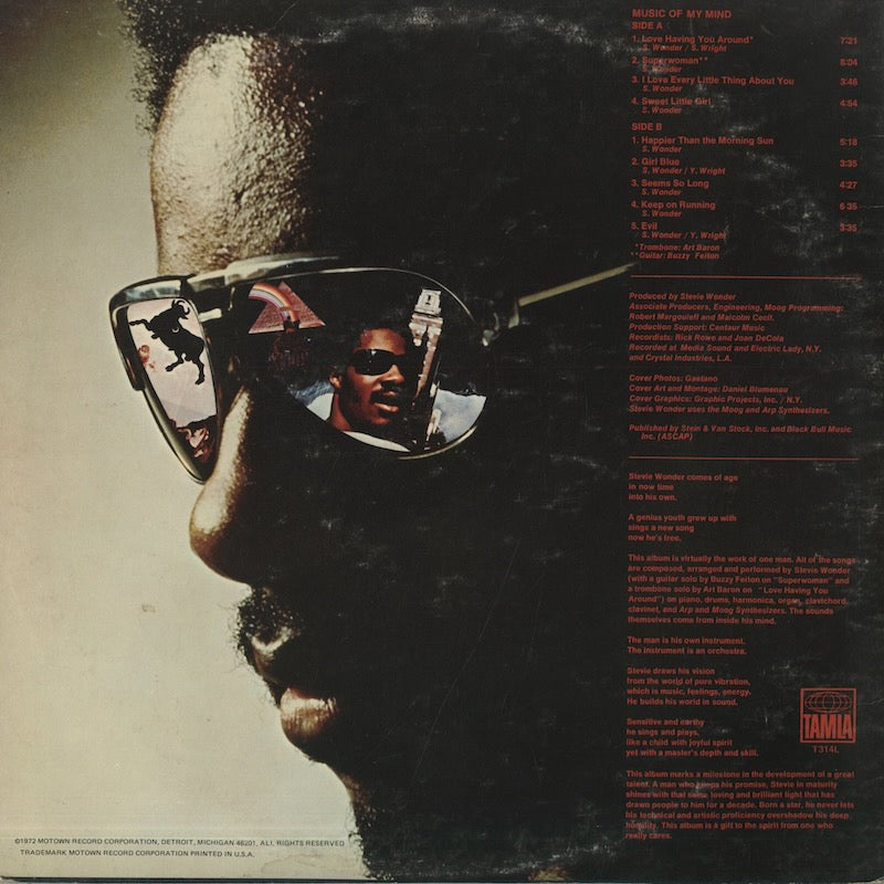 Stevie Wonder / スティーヴィー・ワンダー / Music Of My Mind (T-314 L)