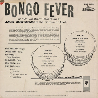 Jack Costanzo - Bongo Fever (LST 7109) 1960's US Liberty｜中古LP