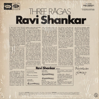 Ravi Shankar / ラヴィ・シャンカール / Three Ragas (DT-2720)
