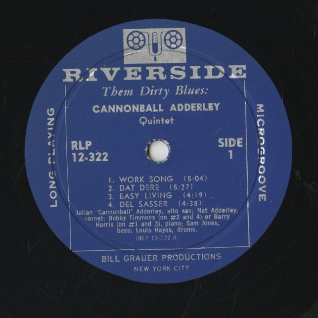 Cannonball Adderley / キャノンボール・アダレイ / Them Dirty Blues (RLP 12-322)