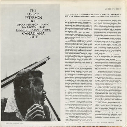 Oscar Peterson - Canadiana Suite (LS86010) 1965 US Limelight｜中古LP