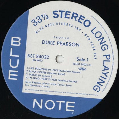 Duke Pearson / デューク・ピアソン / Profile (BN 4022)