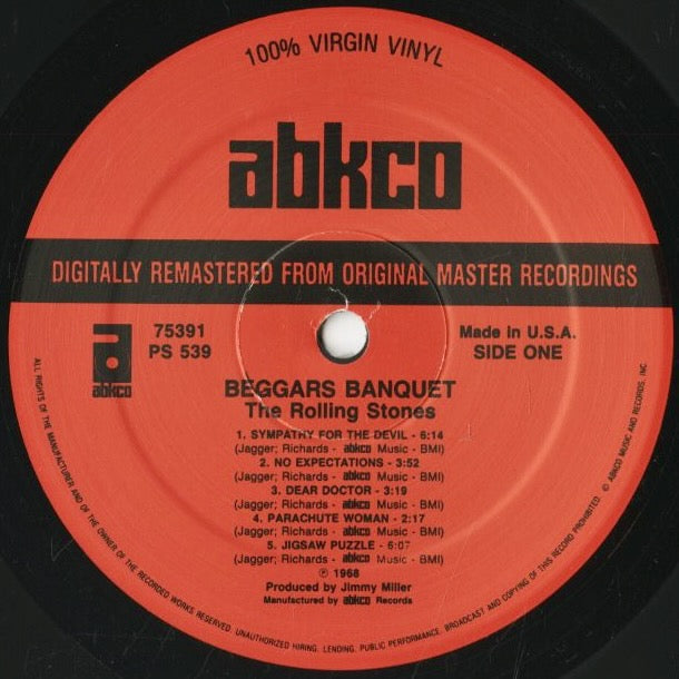 Rolling Stones / ローリング・ストーンズ / Beggars Banquet (PS 539)