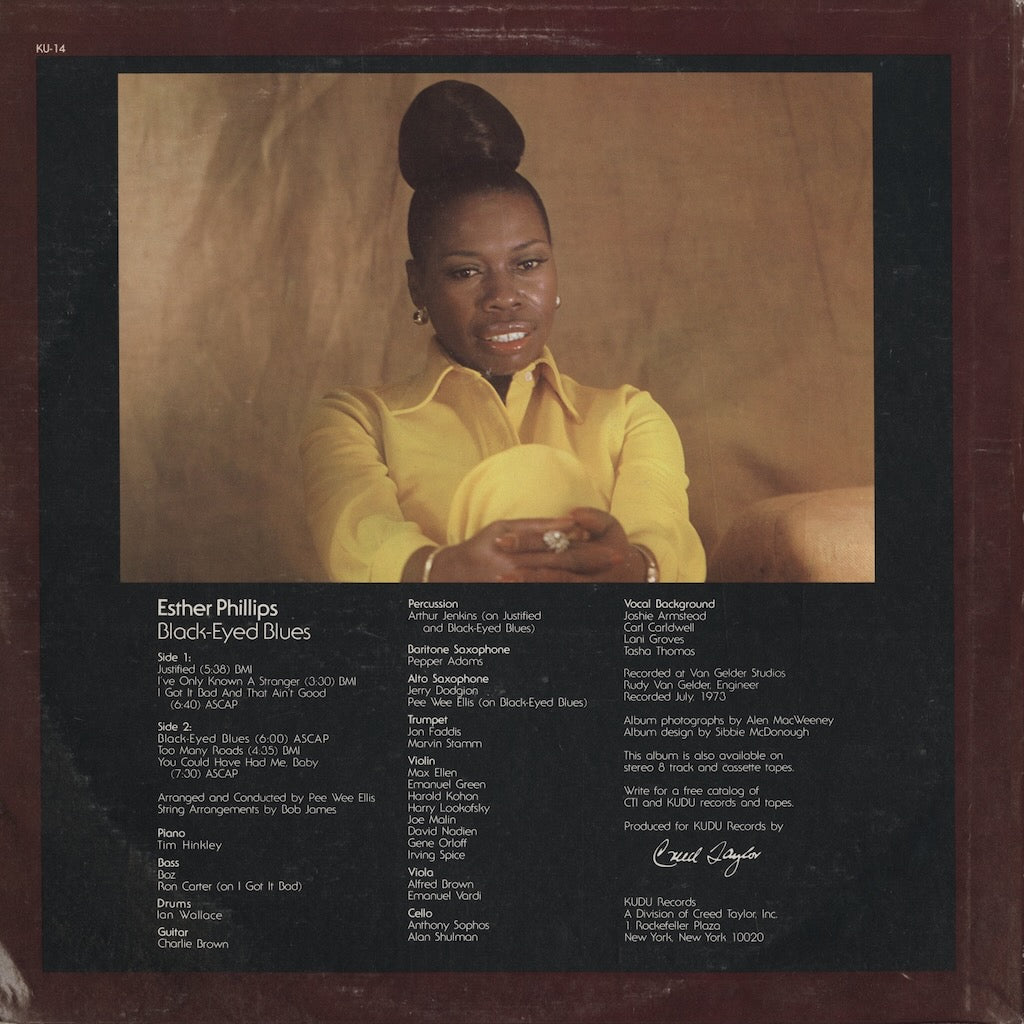 Esther Phillips – Black Eyed Blues (KU-14) LP 1973 US KUDU | 中古LP
