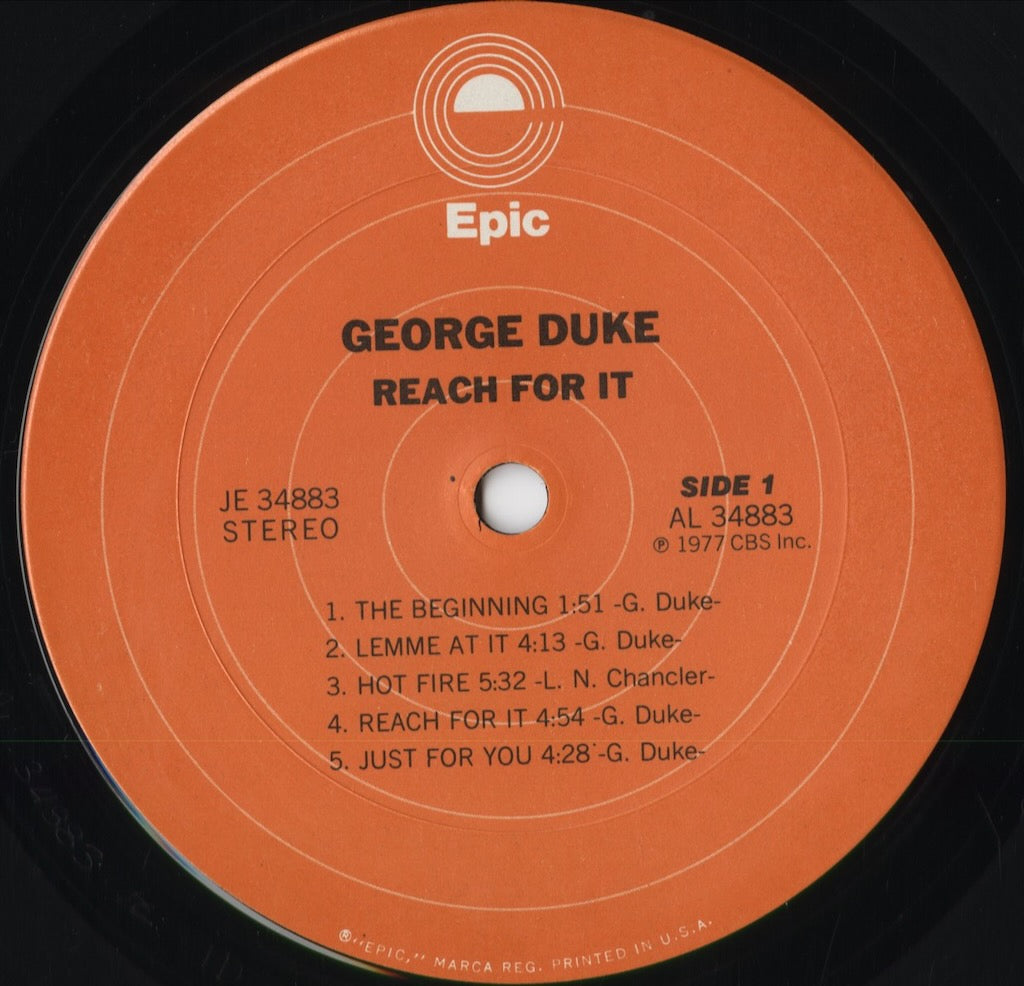 George Duke - Reach For It (JE34883) 1977 US Epic｜中古LP