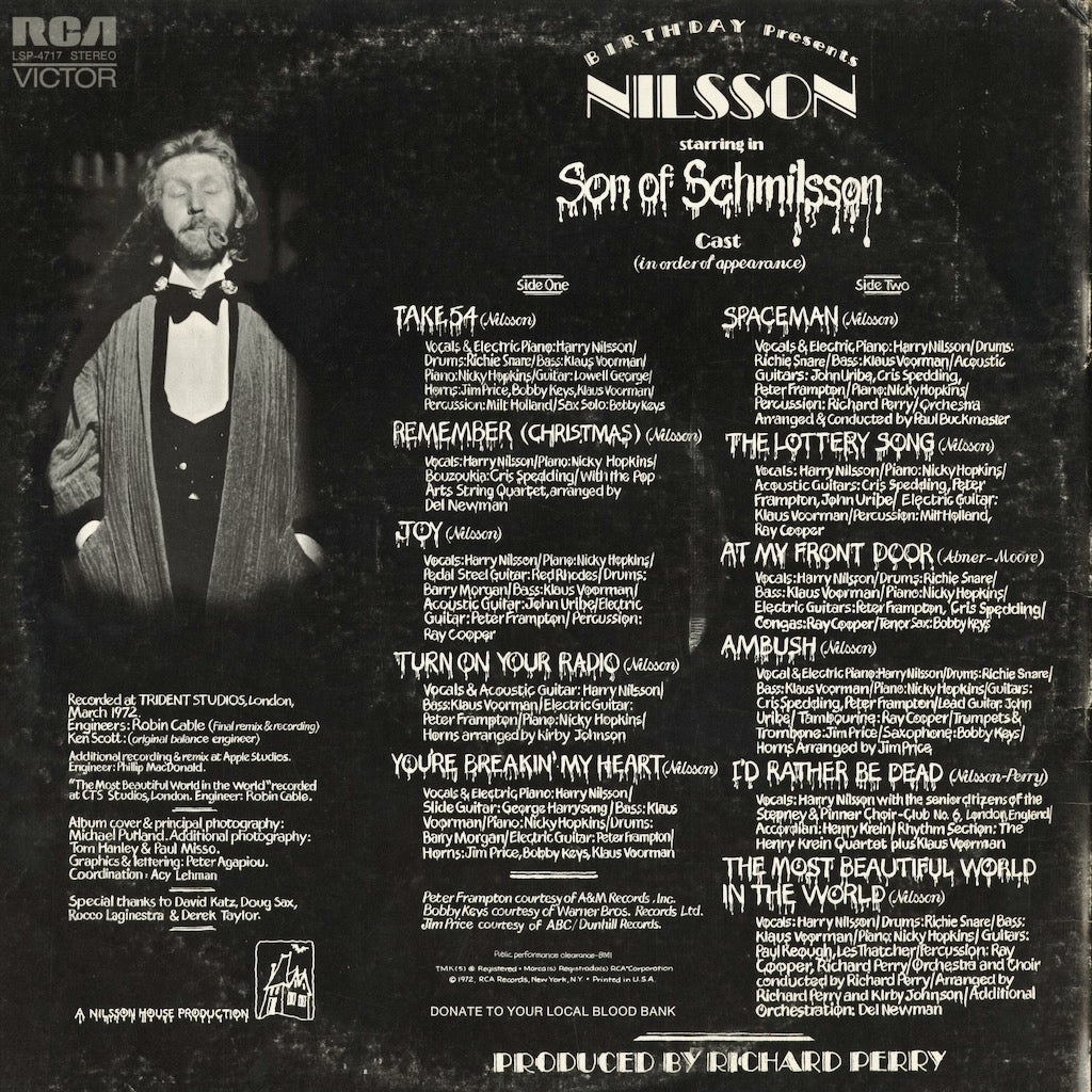 Nilsson - Son Of Schmilsson (LSP-4717) 1972 US RCA｜中古LP