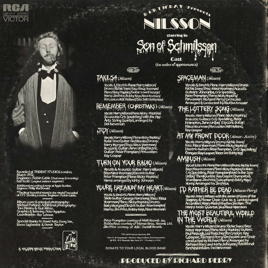 Nilsson - Son Of Schmilsson (LSP-4717) 1972 US RCA｜中古LP