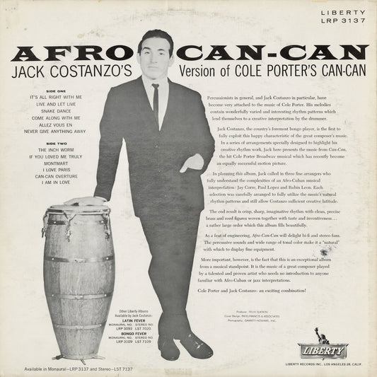 Jack Costanzo - Afro Can Can (LRP 3137) LP 1960 US Liberty｜中古LP