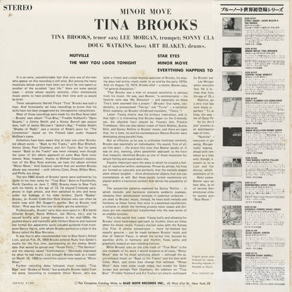 Tina Brooks / ティナ・ブルックス / Minor Move (GXK 8162)