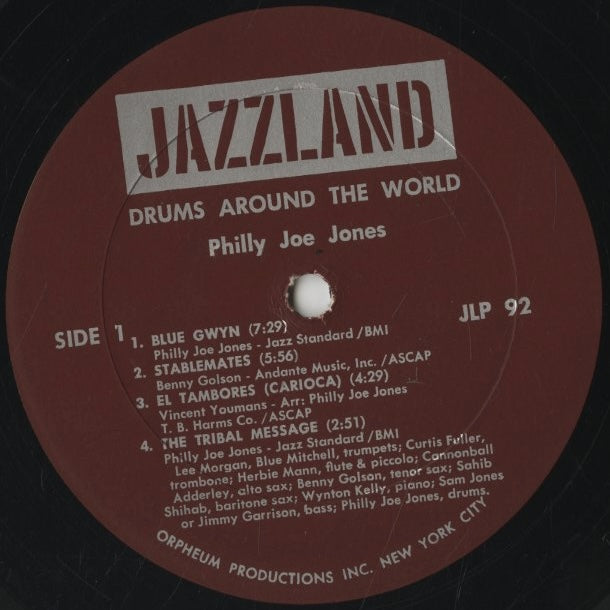 Philly Joe Jones / フィリー・ジョー・ジョーンズ / Drums Around The World (JLP 92)