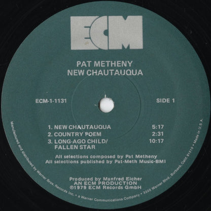 Pat Metheny - New Chautauqua (ECM-1-1131) 1979 US ECM｜中古LP