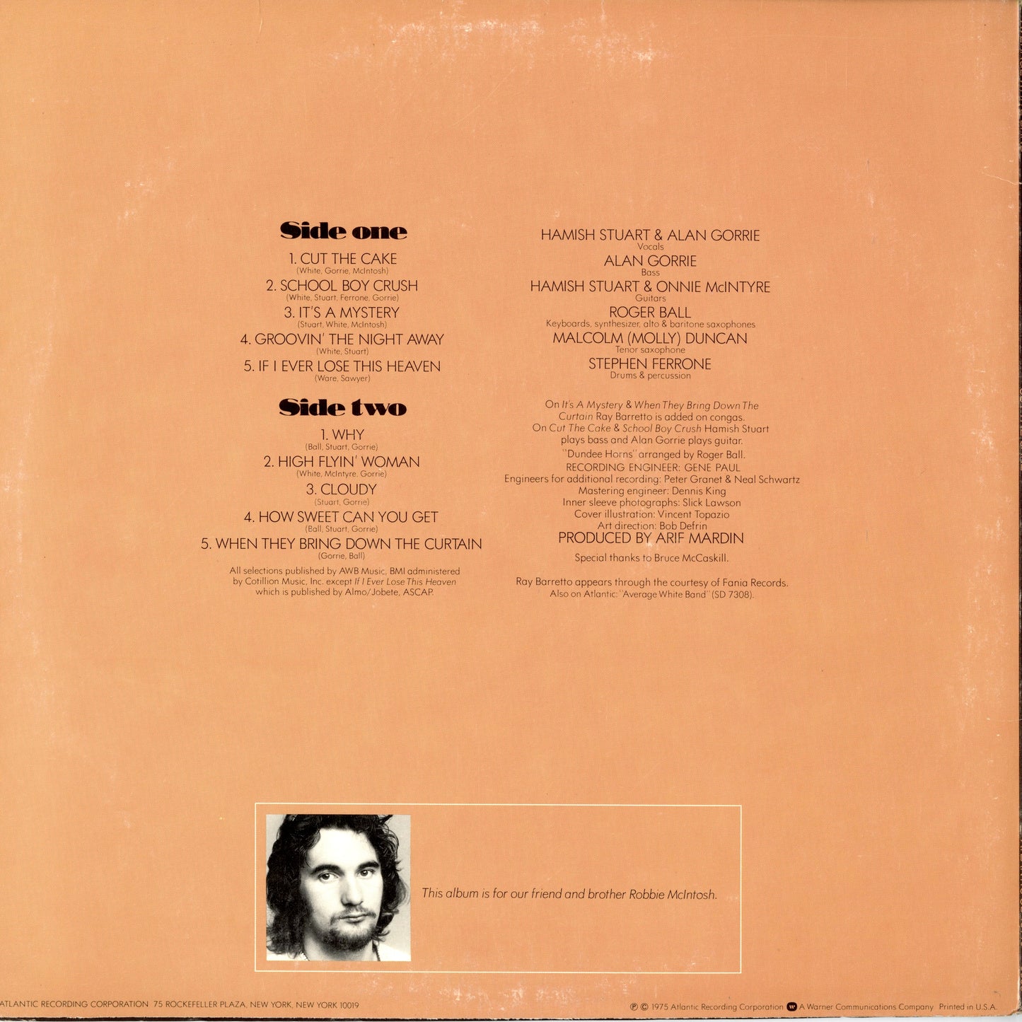 Average White Band / アヴェレージ・ホワイト・バンド / Cut The Cake (SD 18140)