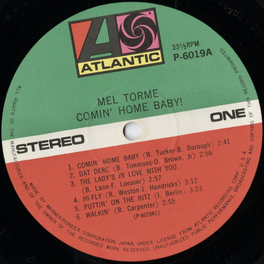 Mel Torme / メル・トーメ / Comin' Home Baby! (P-6019A)