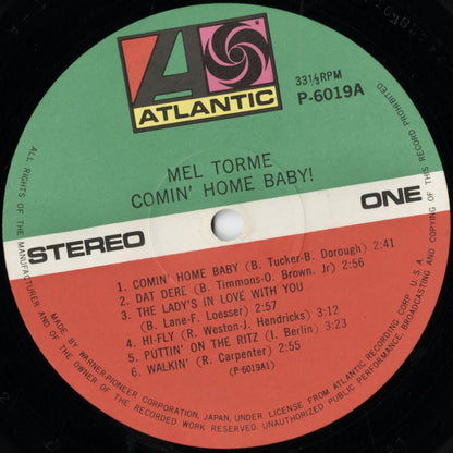 Mel Torme / メル・トーメ / Comin' Home Baby! (P-6019A)