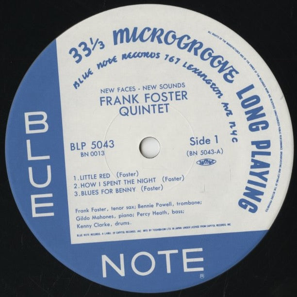 Frank Foster - Here Comes Frank Foster (BN 0013) LP 1991 JPN Blue Note｜中古LP