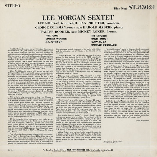 Lee Morgan - All-Star Sextet (GXF 3015) LP 1978 JPN Blue Note｜中古LP