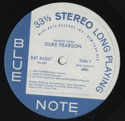 Duke Pearson / デューク・ピアソン / The Right Touch (BST 84267)