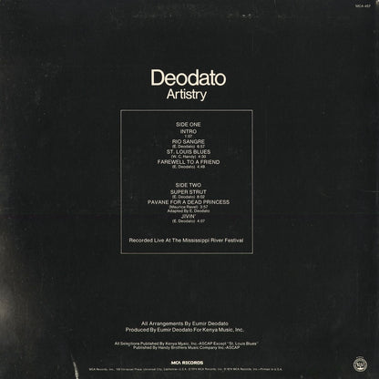 Deodato - Artistry (MCA-457) 1980 US MCA｜中古LP