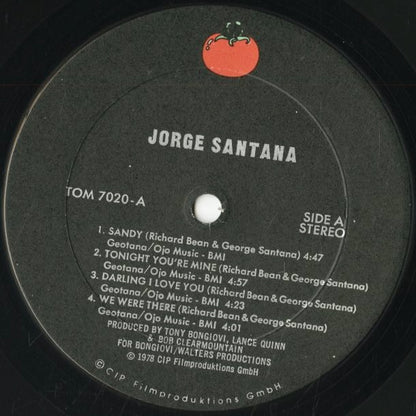 Jorge Santana / ホルヘ・サンタナ (1978) (TOM-7020)