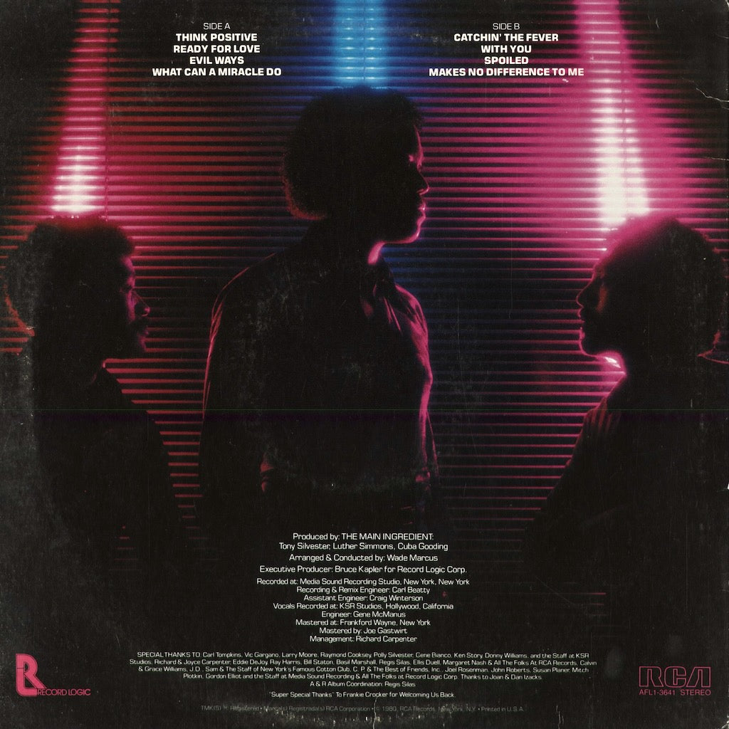 The Main Ingredient - Ready For Love (AFL1-3641) 1980 US RCA｜中古LP