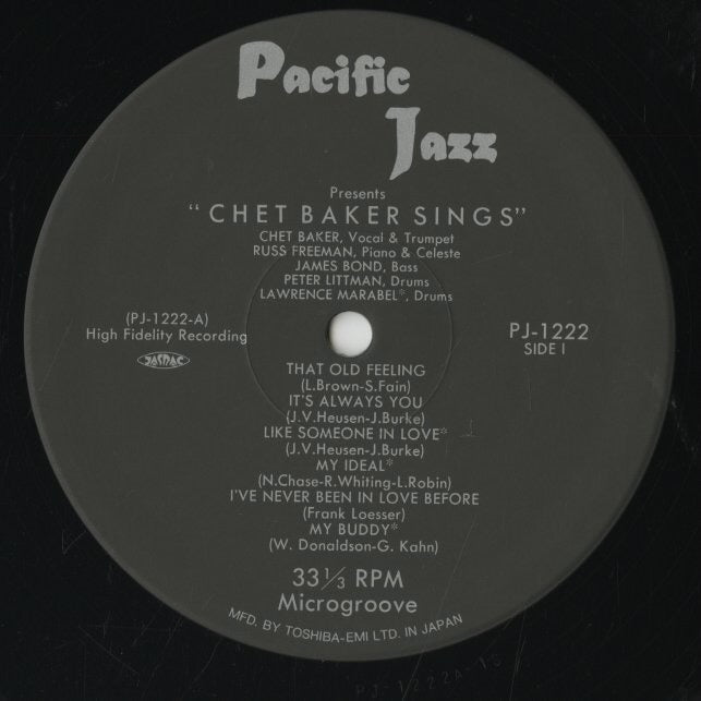 Chet Baker / チェット・ベイカー / Chet Baker Sings (SGD-77)