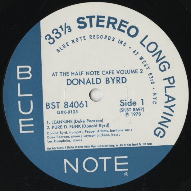 Donald Byrd / ドナルド・バード / At The Half Note Cafe Volume 2 (GXK 8105)