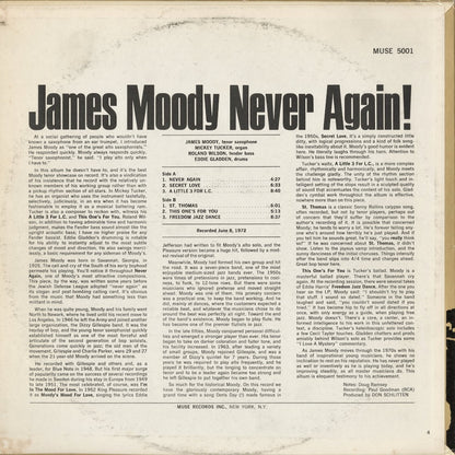 James Moody - Never Again! (MR5001) LP 1972 US Muse｜中古LP