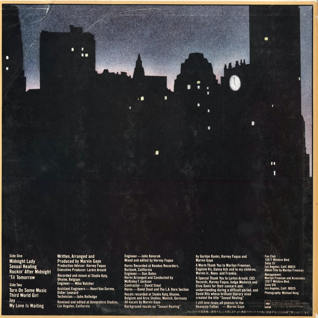 Marvin Gaye - Midnight Love (25AP 2470) 1982 JPN CBS/Sony｜中古LP