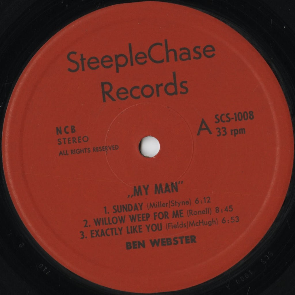 Ben Webster - My Man - Live At Montmartre 1973 (SCS-1008) 1973 DEN Steeple Chase｜中古LP