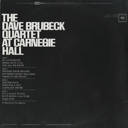 Dave Brubeck / デイヴ・ブルーベック / At Carnegie Hall (C2S-826)
