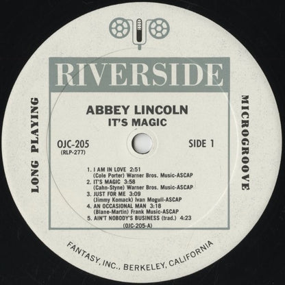 Abbey Lincoln / アビー・リンカーン / It's Magic (OJC-205)