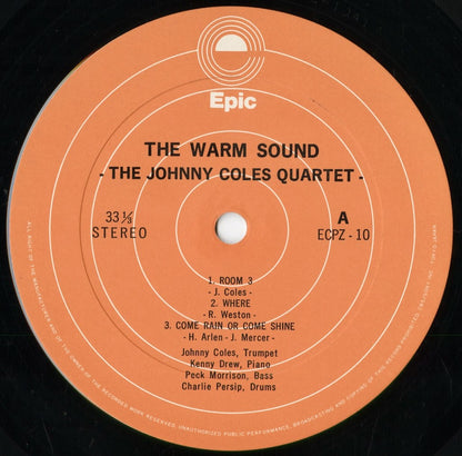 Johnny Coles - The Warm Sound (ECPZ-10) LP 1974 JPN Epic｜中古LP