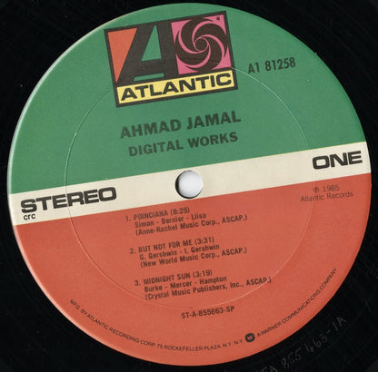 Ahmad Jamal - Digital Works (81258-1-G) 2LP 1985 US Atlantic｜中古LP
