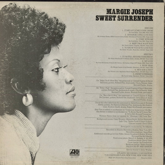 Margie Joseph - Sweet Surrender (SD 7277) 1974 US Atlantic｜中古LP
