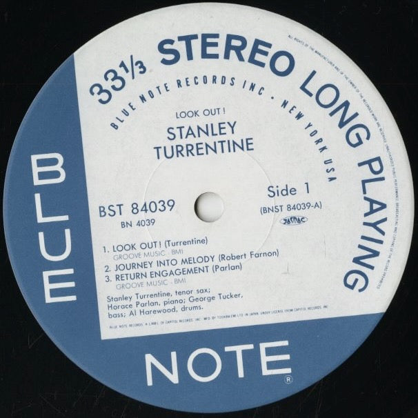Stanley Turrentine / スタンリー・タレンタイン / Look Out!(BN 4039)