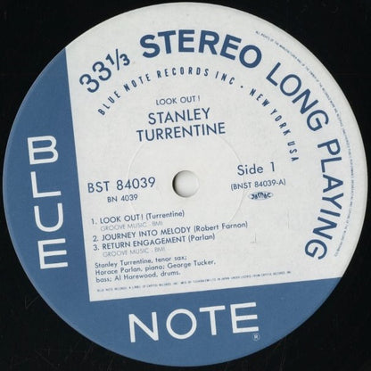 Stanley Turrentine / スタンリー・タレンタイン / Look Out!(BN 4039)