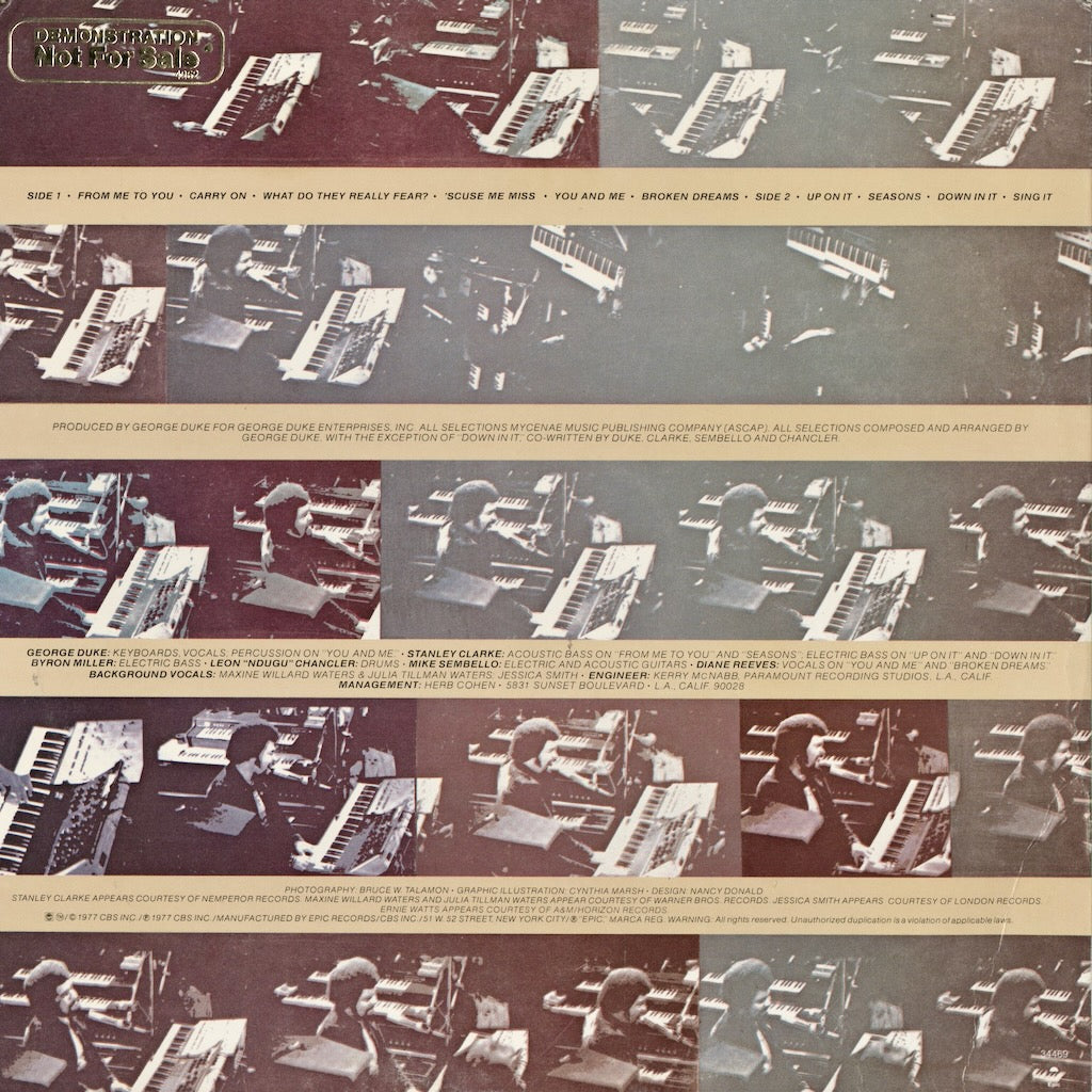 George Duke - From Me To You (PE 34469) LP 1977 US Epic｜中古LP