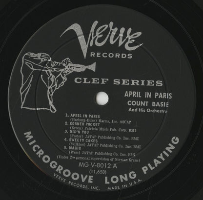 Count Basie / カウント・ベイシー / April In Paris (MG V-8012)