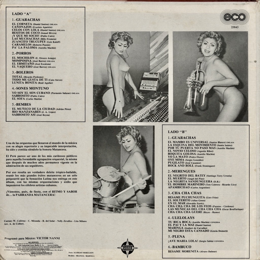 Orquesta Sensacion Latina / Ritmo Y Sabor De La Parranda Matancera (ECO-25843)