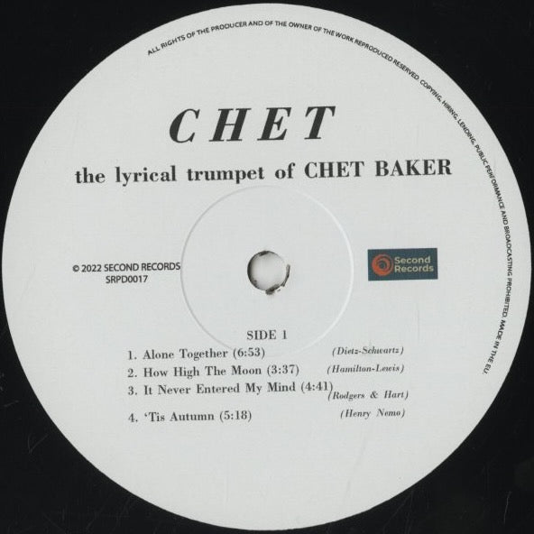 Chet Baker / チェット・ベイカー / Chet (SRPD0017)