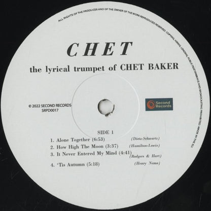 Chet Baker / チェット・ベイカー / Chet (SRPD0017)