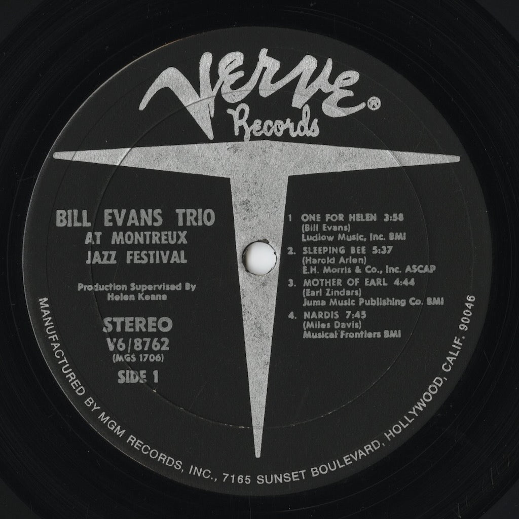 Bill Evans – At The Montreux Jazz Festival (V6/8762) 1968 US Verve | 中古LP