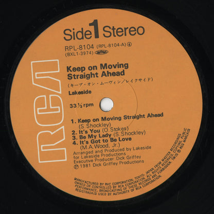 Lakeside - Keep On Moving Straight Ahead (RPL-8104) 1981 JPN RCA｜中古LP
