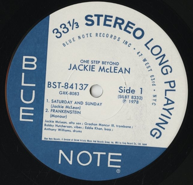 Jackie McLean / ジャッキー・マクリーン / One Step Beyond (GXK 8083)