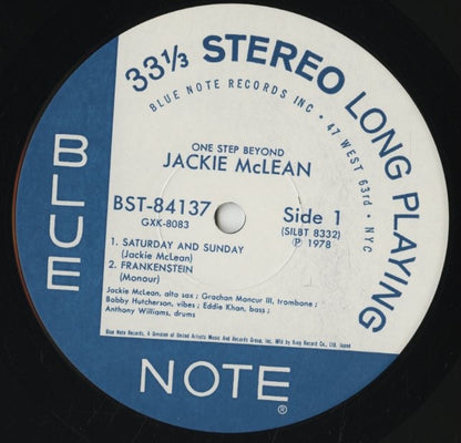 Jackie McLean / ジャッキー・マクリーン / One Step Beyond (GXK 8083)