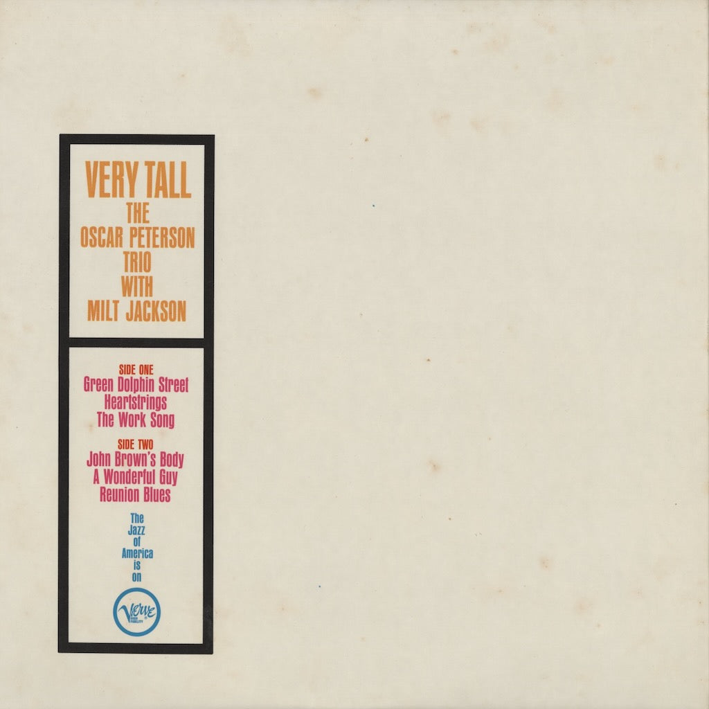 Oscar Peterson - Very Tall (V6 8429) LP 1970s US Verve｜中古LP